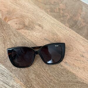 Quay Australia Black Tortoiseshell Cat Eye Sunglasses